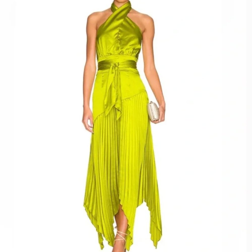 AMUR Dixon Halter Dress